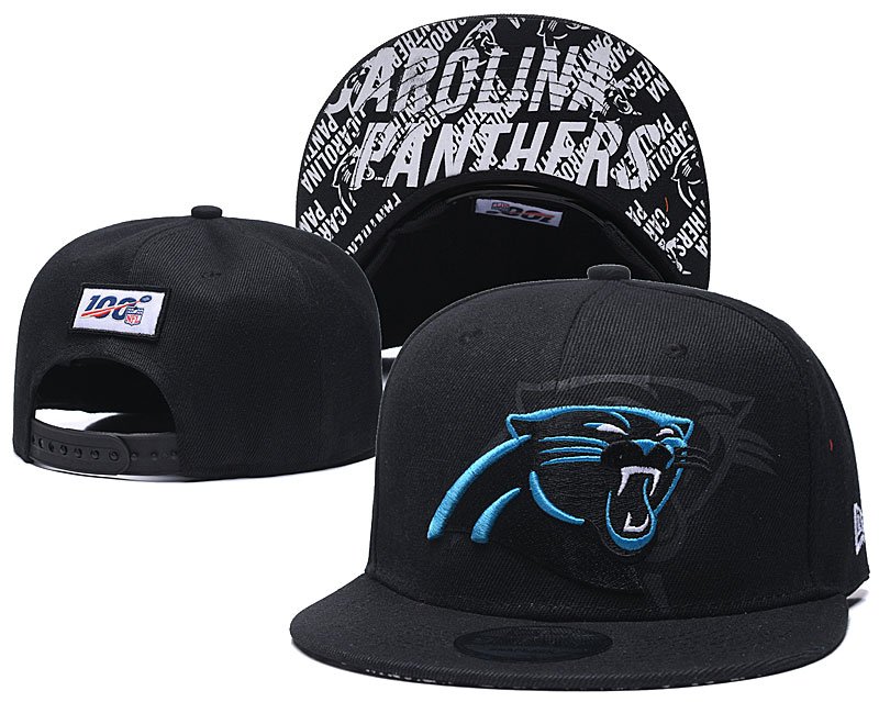 2020 NFL Carolina Panthers black hat->mlb hats->Sports Caps